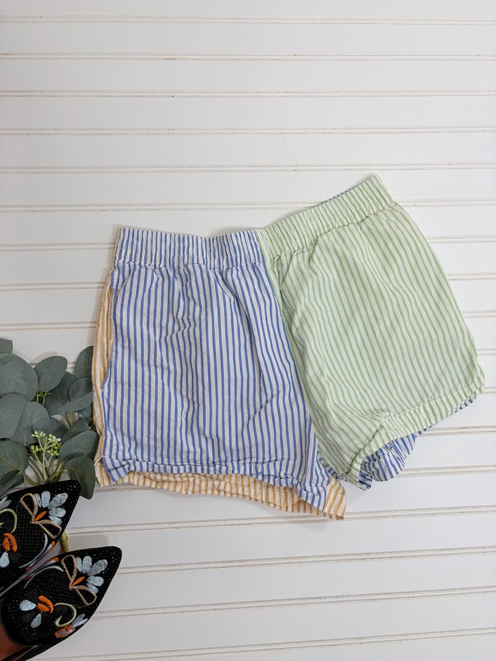 RVCA Striped Patchwork Sawyer Short